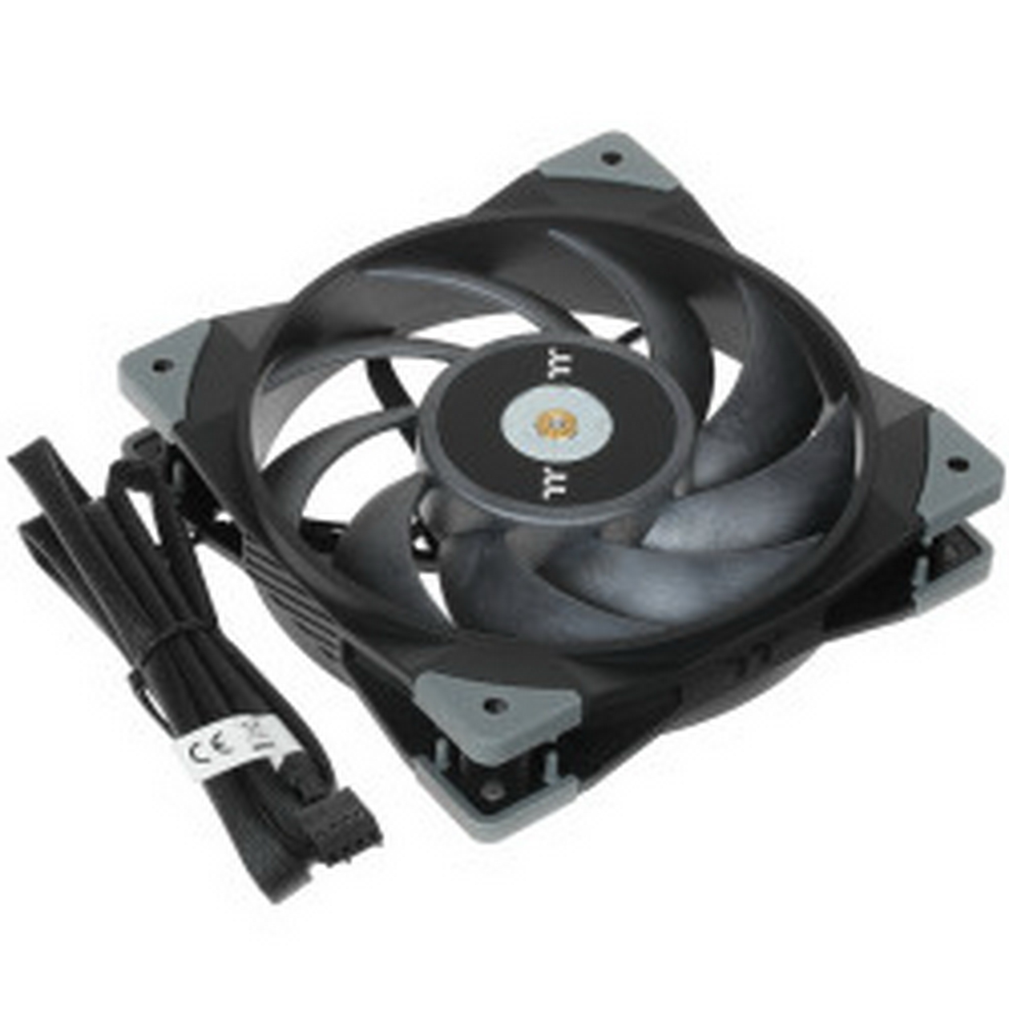 Вентилятор для корпуса Thermaltake TOUGHFAN 12 черный, 120 мм, 2000 об/мин, 22.3 дБ, 4 pin