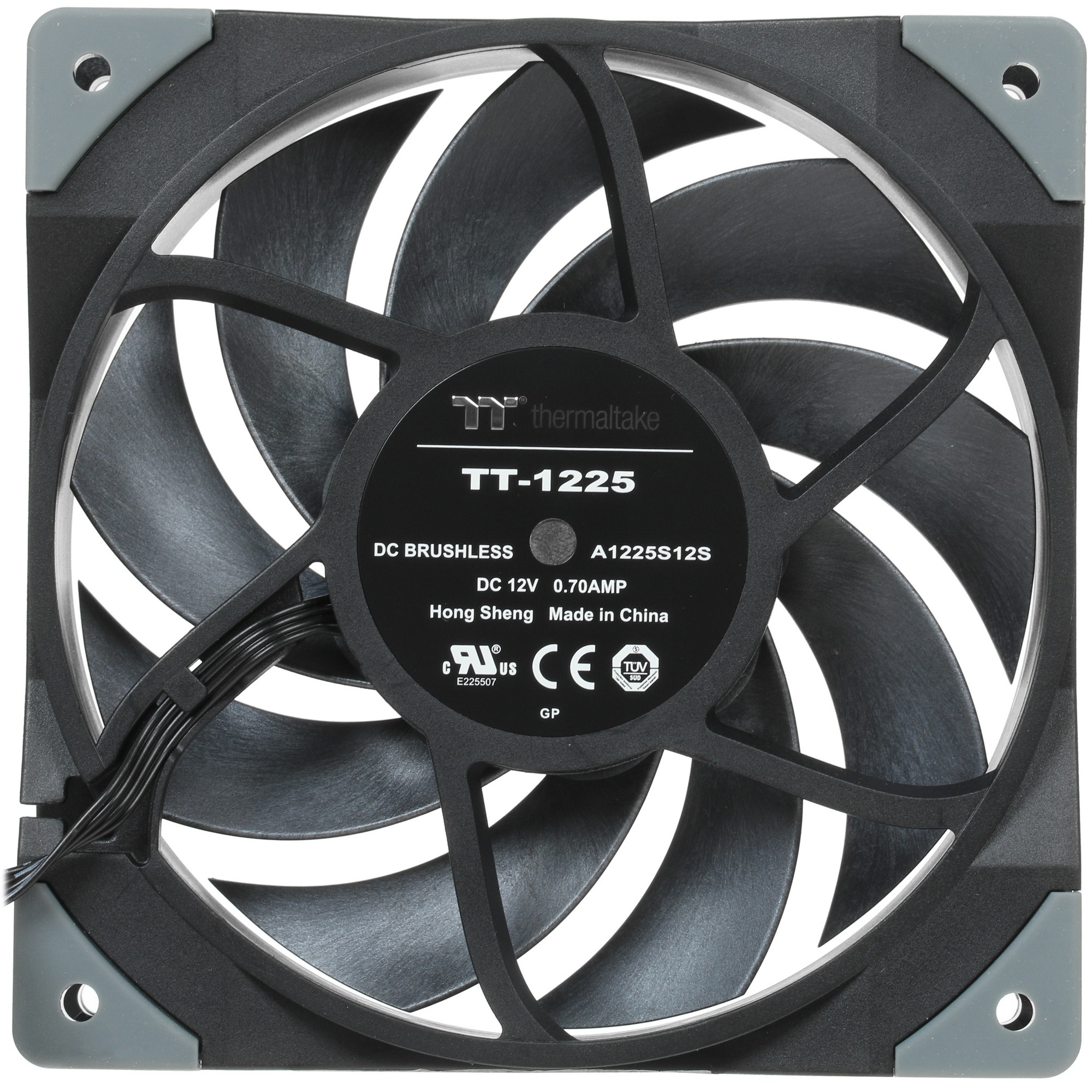Вентилятор для корпуса Thermaltake TOUGHFAN 12 черный, 120 мм, 2000 об/мин, 22.3 дБ, 4 pin