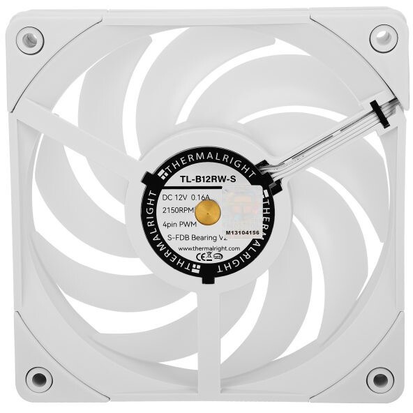 Вентилятор для корпуса Thermalright TL-C12015W-S ARGB 120х120x15 белый 4-pin 24.1дБ (TL-C12015W-S-AR