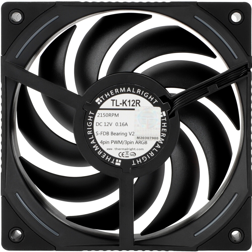 Вентилятор для корпуса Thermalright TL-C12015W-S ARGB 120х120x15 белый 4-pin 24.1дБ (TL-C12015W-S-AR