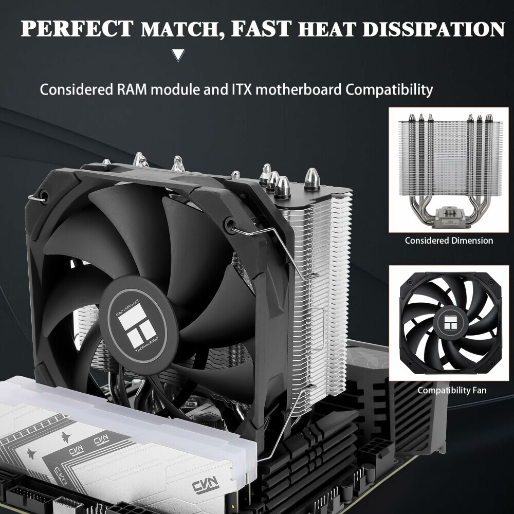 Устройство охлаждения(кулер) Thermalright Assassin Spirit 120 Soc-AM5/AM4/1151/1200/2066/2011/1700 4