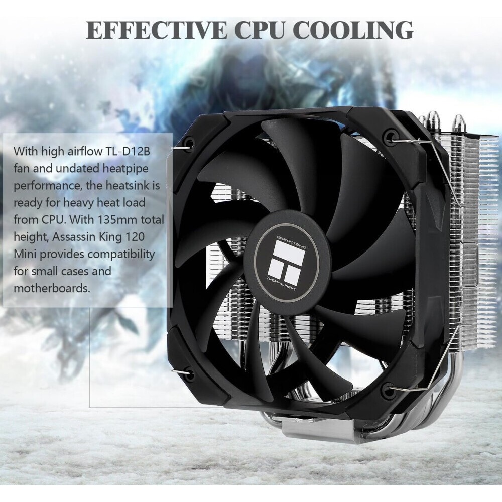 Устройство охлаждения(кулер) Thermalright Assassin Spirit 120 Soc-AM5/AM4/1151/1200/2066/2011/1700 4