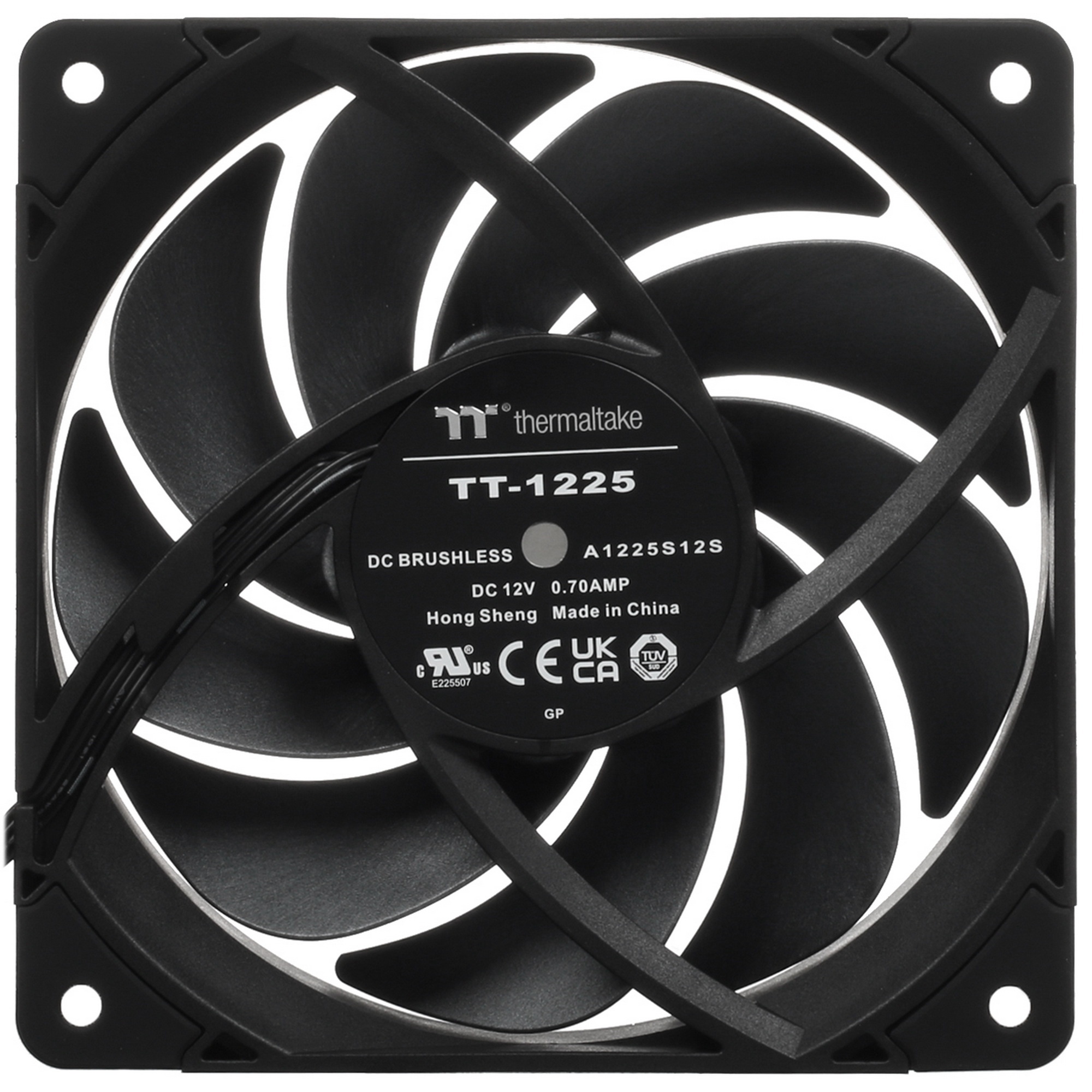 Вентилятор для корпуса Thermaltake TOUGHFAN 12 Pro черный, 120 мм, 2000 об/мин, 22.6 дБ, 4 pin