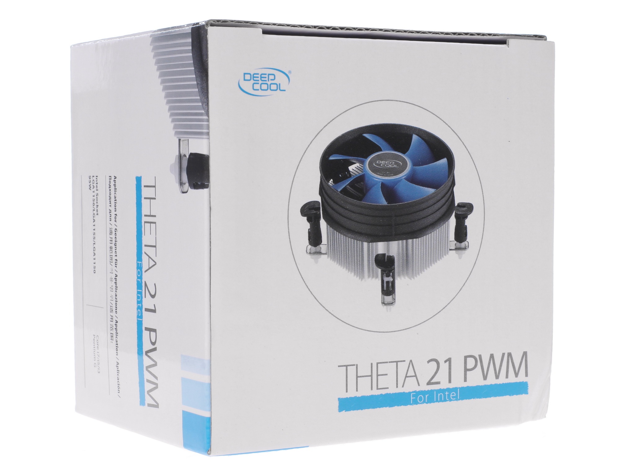 Кулер ЦП DEEPCOOL T21P LGA1700 41.93 фут3/мин TDP 1.32 Вт Вес 0.37 кг OTDP-ICAP-T21P-17