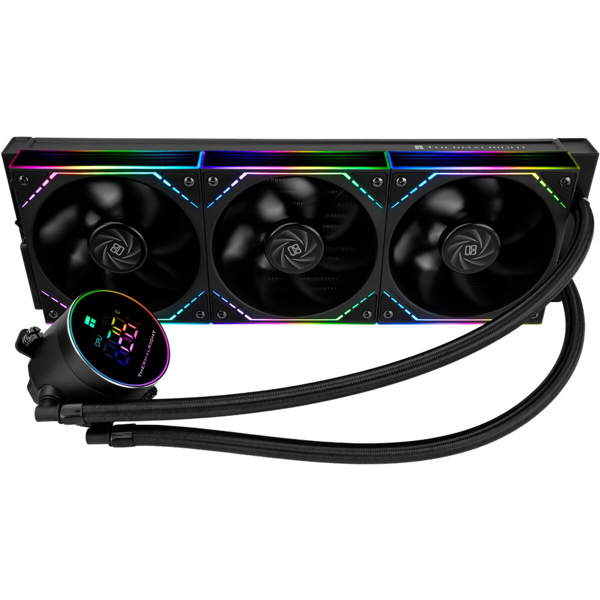 Система жидкостного охлаждения Formula V Line Cryo Wing Digi 360 WH, 360mm, LCD 2.73", 3x120mm, ARGB
