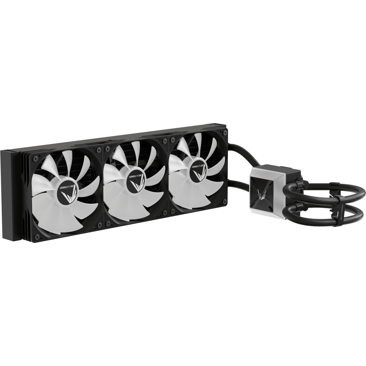 Система жидкостного охлаждения Formula V Line Cryo Wing Digi 360 WH, 360mm, LCD 2.73", 3x120mm, ARGB