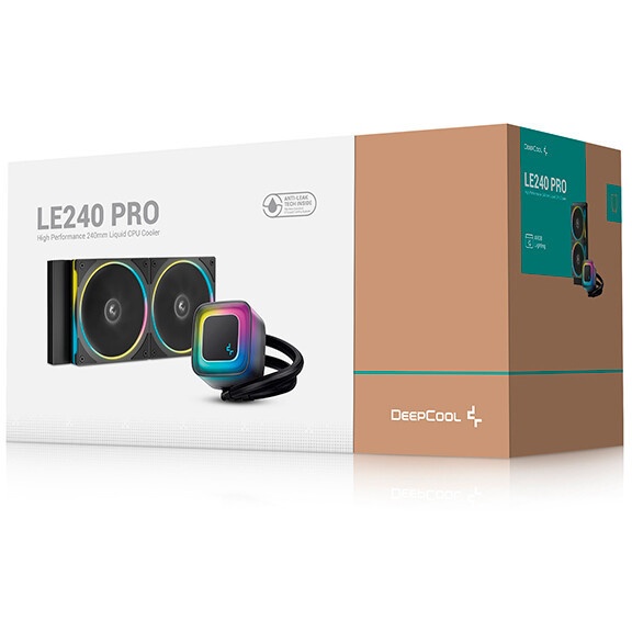 Система жидкостного охлаждения Formula V Line Cryo Wing Digi 240 BK, 240mm, LCD 2.73", 2x120mm, ARGB