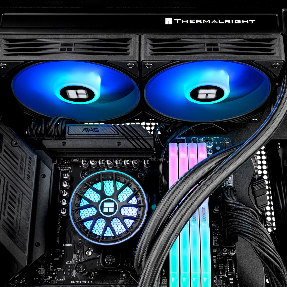 Система жидкостного охлаждения Formula V Line Cryo Wing Digi 240 WH, 240mm, LCD 2.73", 2x120mm, ARGB