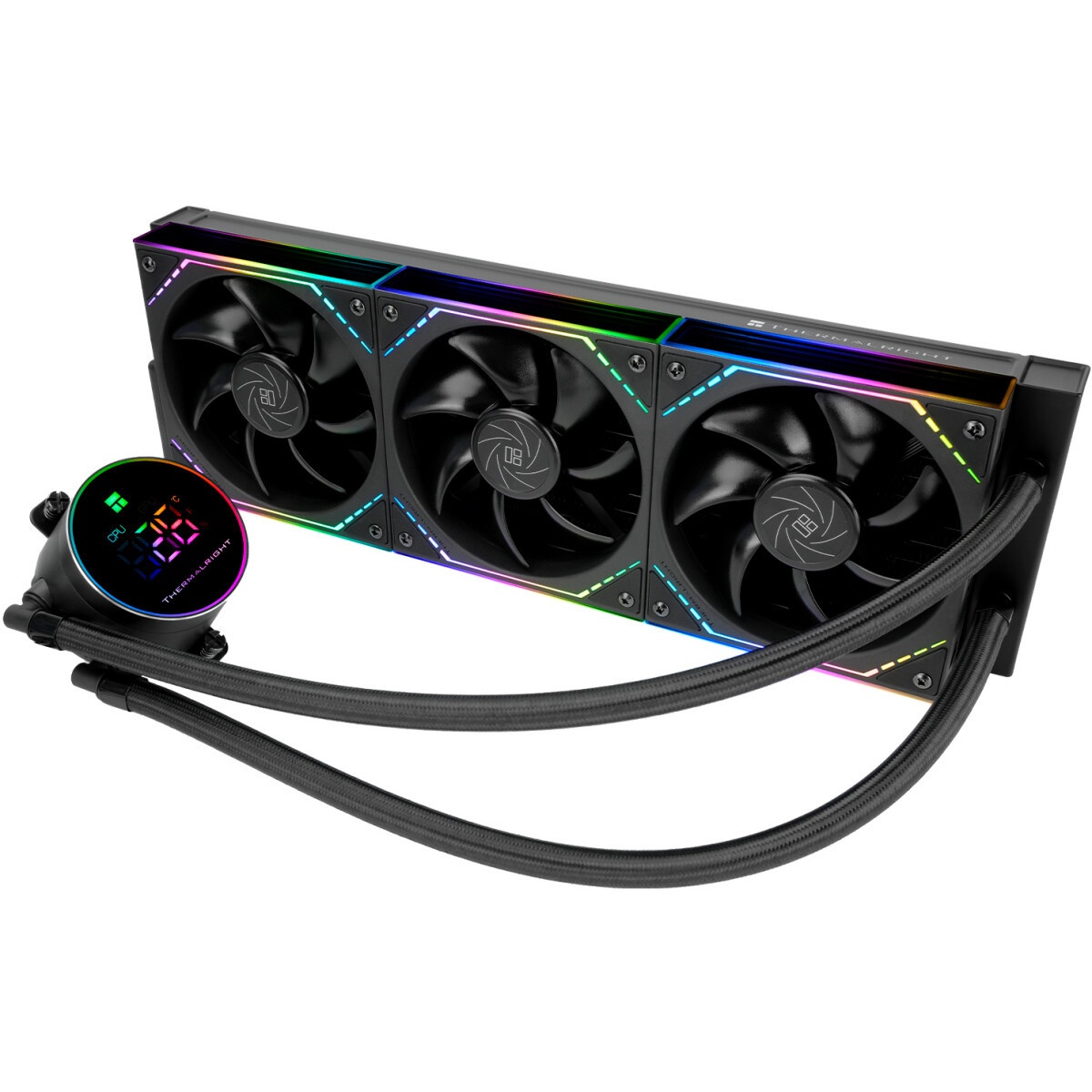 Система жидкостного охлаждения Formula V Line Cryo Wing Digi 360 BK, 360mm, LCD 2.73", 3x120mm, ARGB