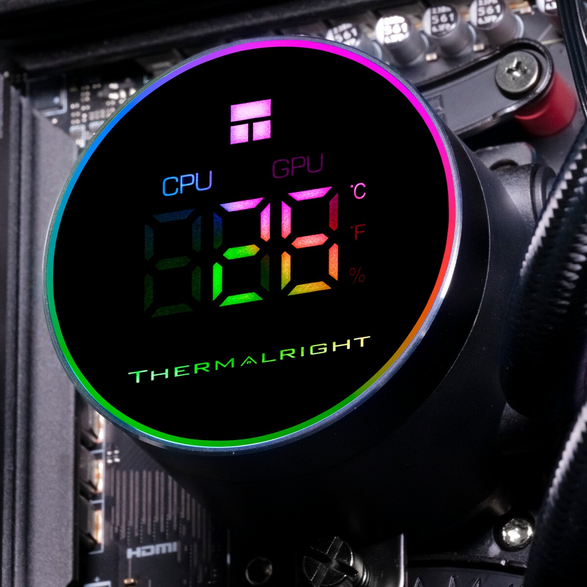 Система жидкостного охлаждения Formula V Line Cryo Wing Digi 360 BK, 360mm, LCD 2.73", 3x120mm, ARGB