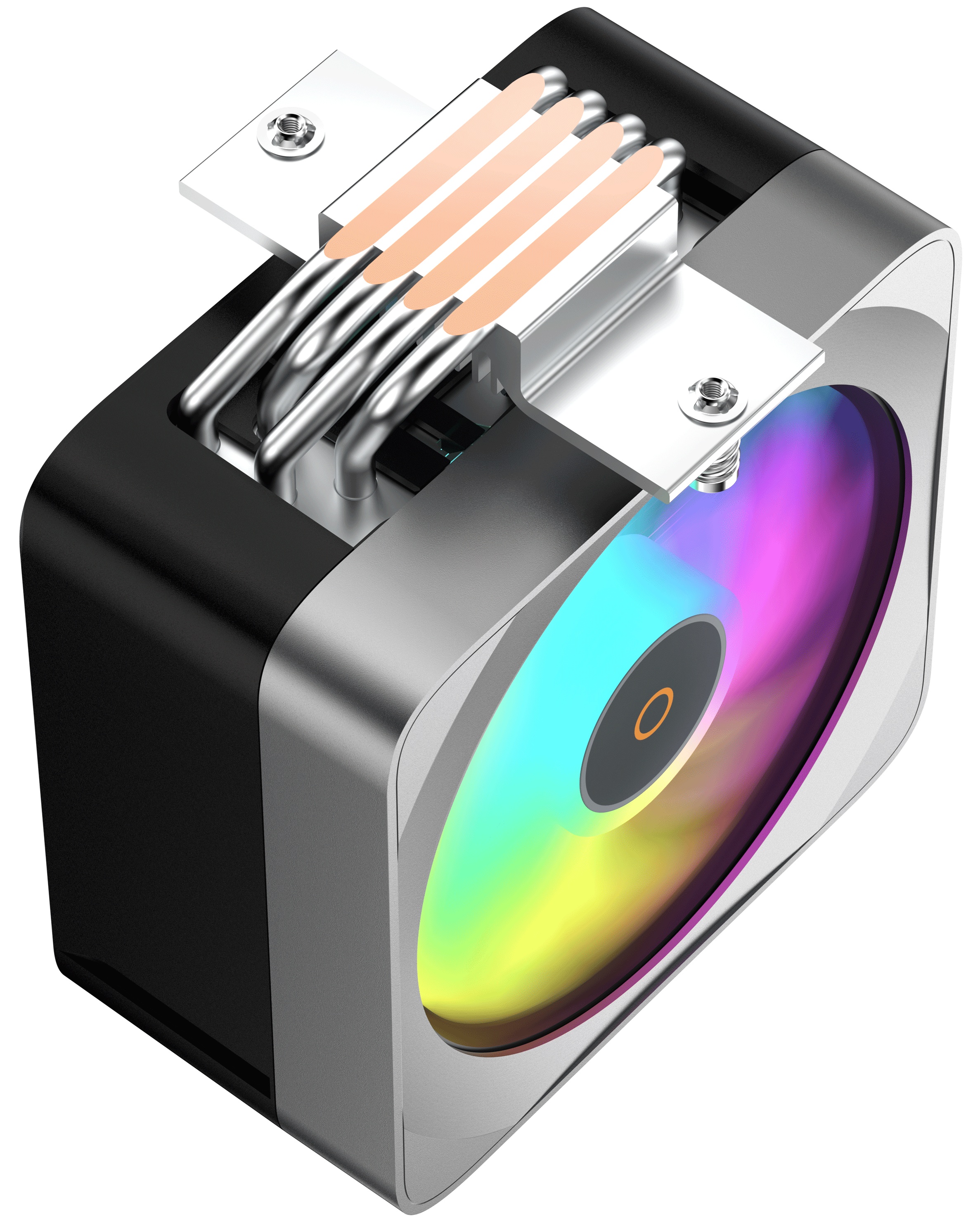Кулер для процессора Ocypus Delta A40 EX BK Digital, 120mm ARGB FAN, Top Display Panel, 4 HEAT PIPES