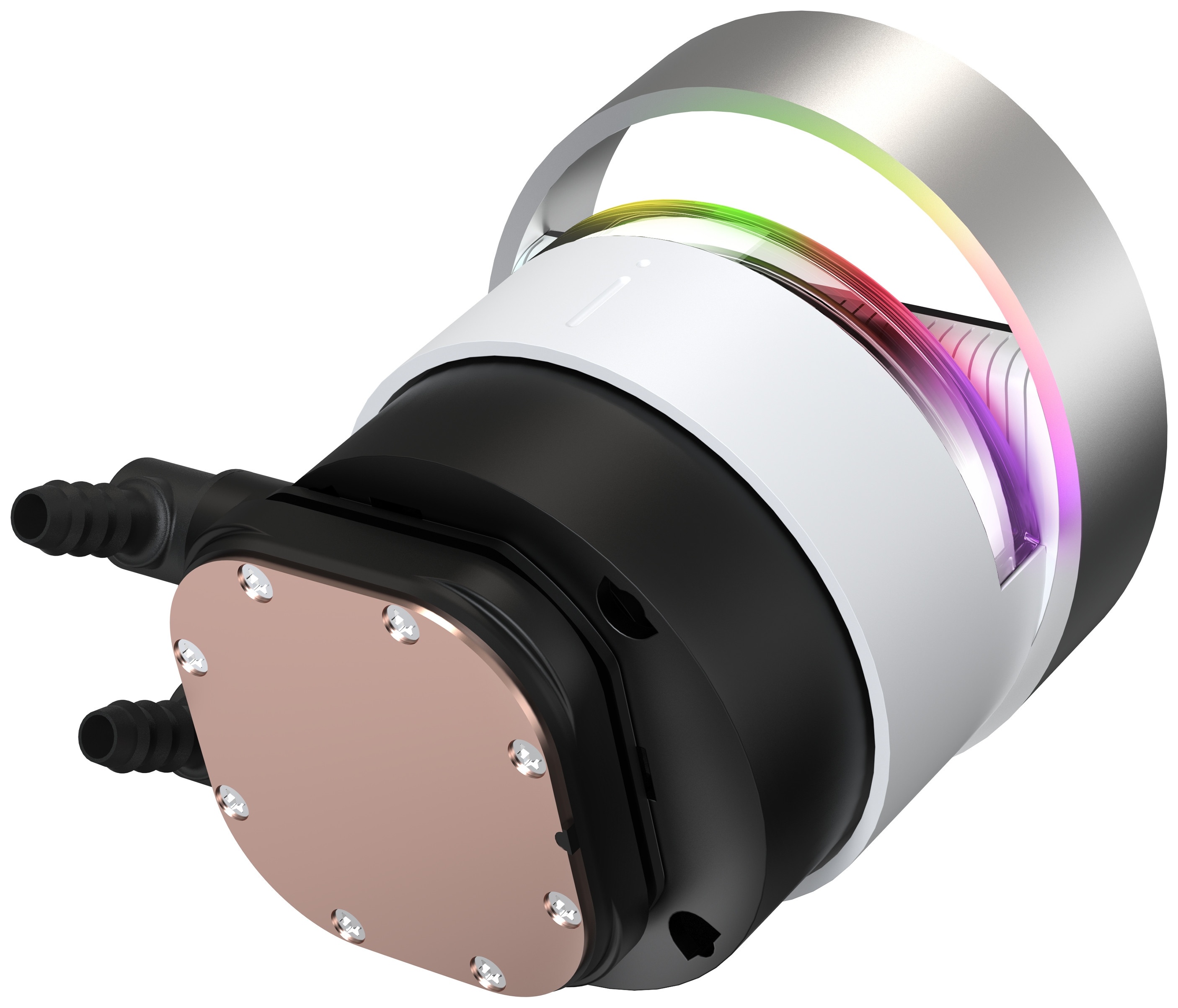 Система охлаждения Ocypus Sigma L24 WH ARGB, 240mm, LCD Pump 2.4", 2x120mm ARGB fans, LGA115X/1200/1