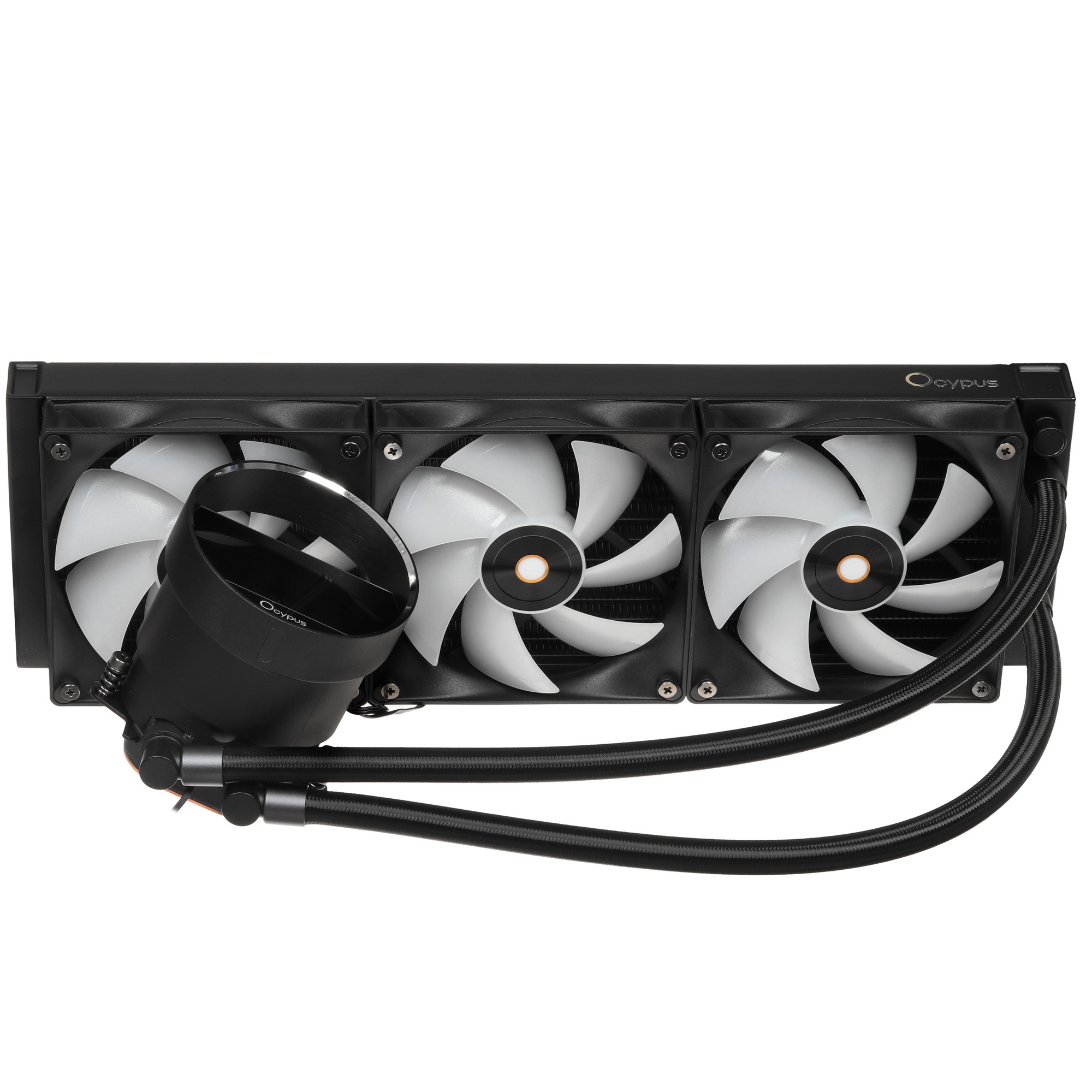Система охлаждения Ocypus Sigma L36 WH ARGB, 360mm, LCD Pump 2.4", 3x120mm ARGB fans, LGA115X/1200/1