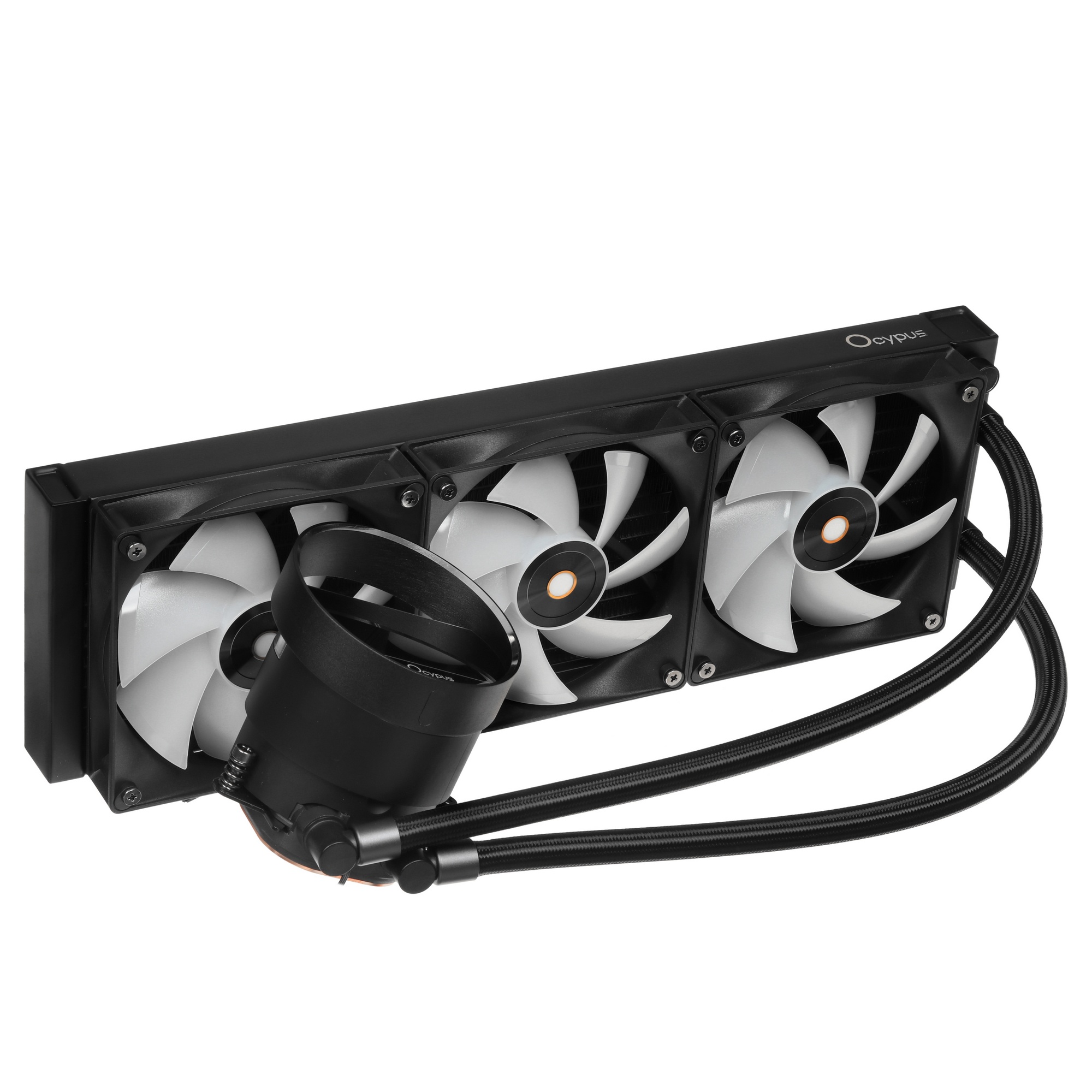 Система охлаждения Ocypus Sigma L36 WH ARGB, 360mm, LCD Pump 2.4", 3x120mm ARGB fans, LGA115X/1200/1