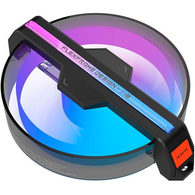 Вентилятор в корпус ALSEYE Φ12(DM12)-W (Clear Frame)