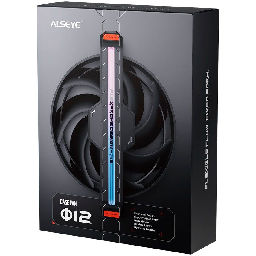 Вентилятор в корпус ALSEYE Φ12(DM12)-W (Clear Frame)