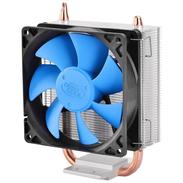 Кулер для процессора DEEPCOOL ICE BLADE 100 PWM 1700 синий, 92 мм, алюминий/медь, 2200 об/мин, 29 дБ