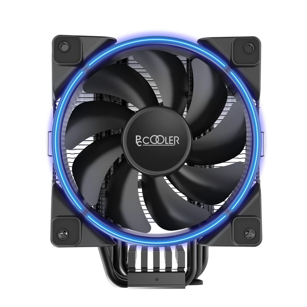 Кулер PCCooler GI-X6B V2 S775/115X/20XX/AM2/AM3/AM4 (24 шт/кор, TDP 160W, вент-р 120мм с PWM, Blue L