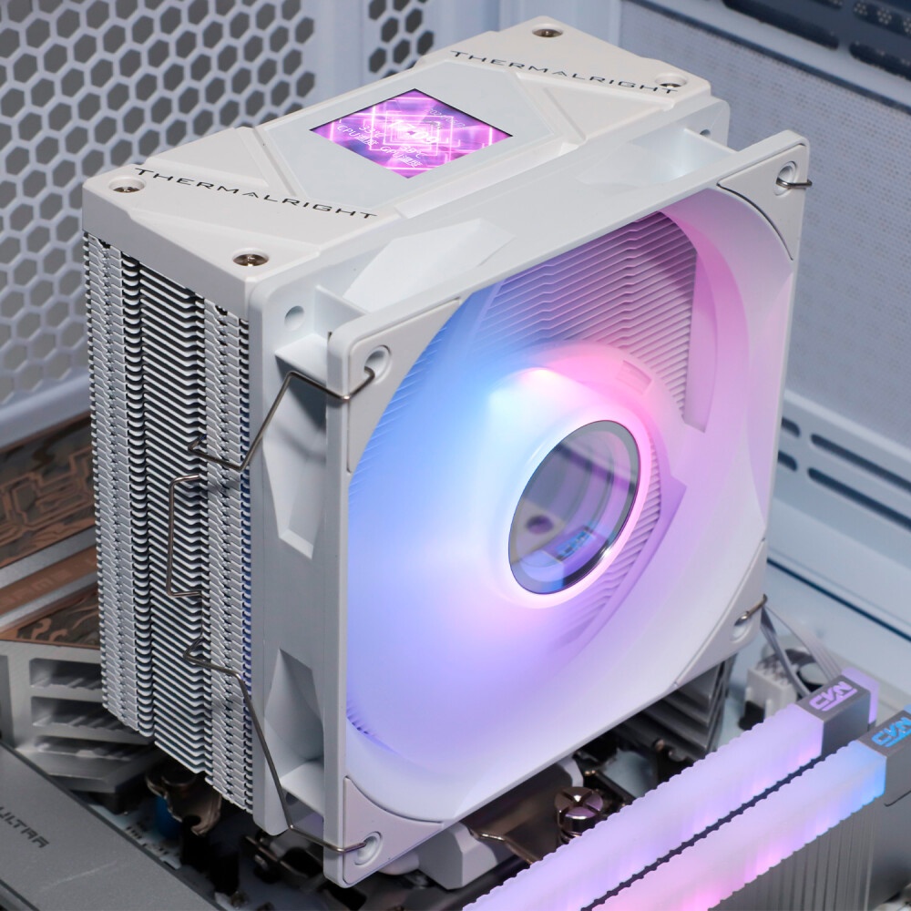 Устройство охлаждения(кулер) Thermalright SI-100-WH-ARGB Soc-AM5/AM4/1151/1200/2066/1700 4-pin 26.1d