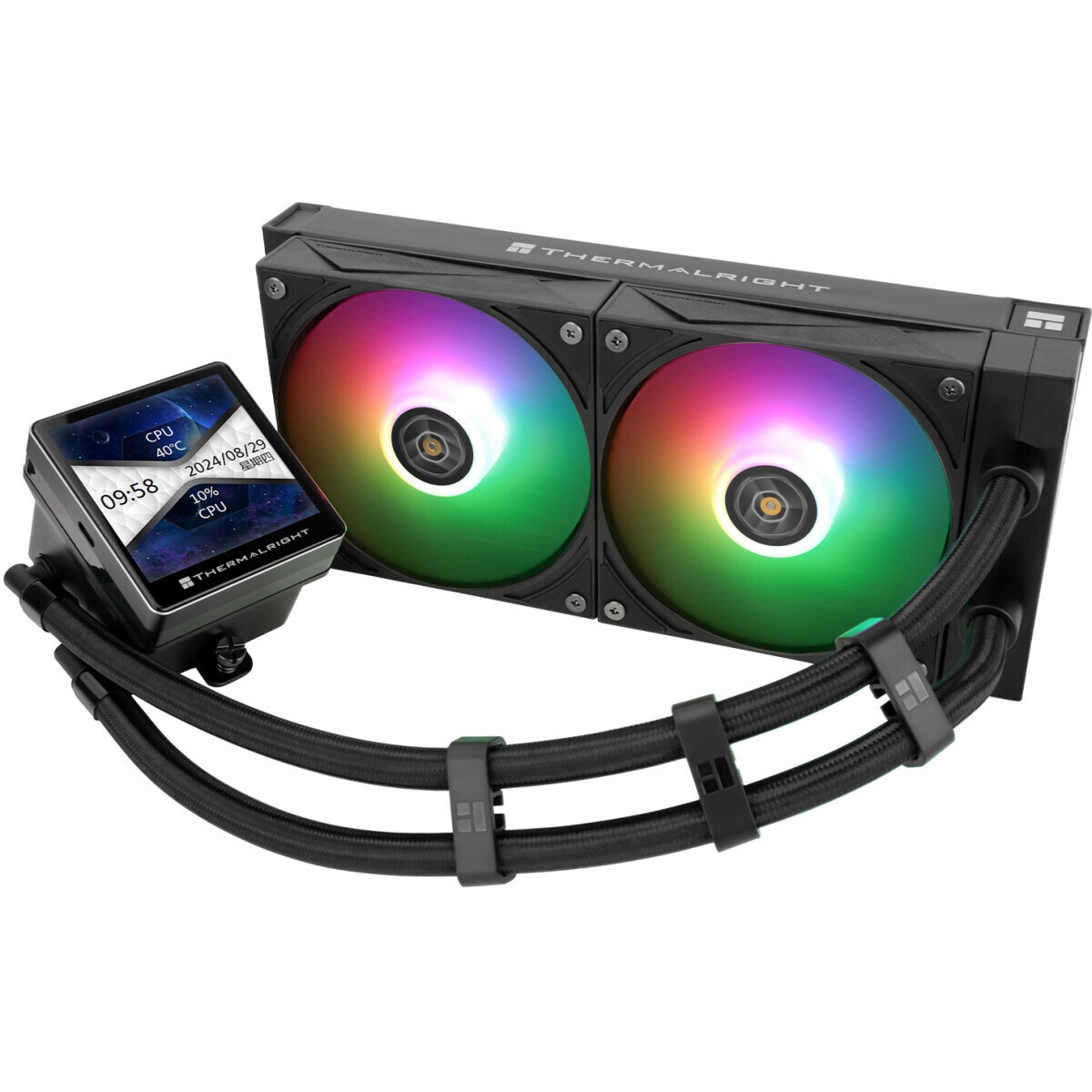 Водяное охлаждение для процессора Thermalright Grand Vision 240 (240mm, LED, Black, ARGB/ Fans: 2x12