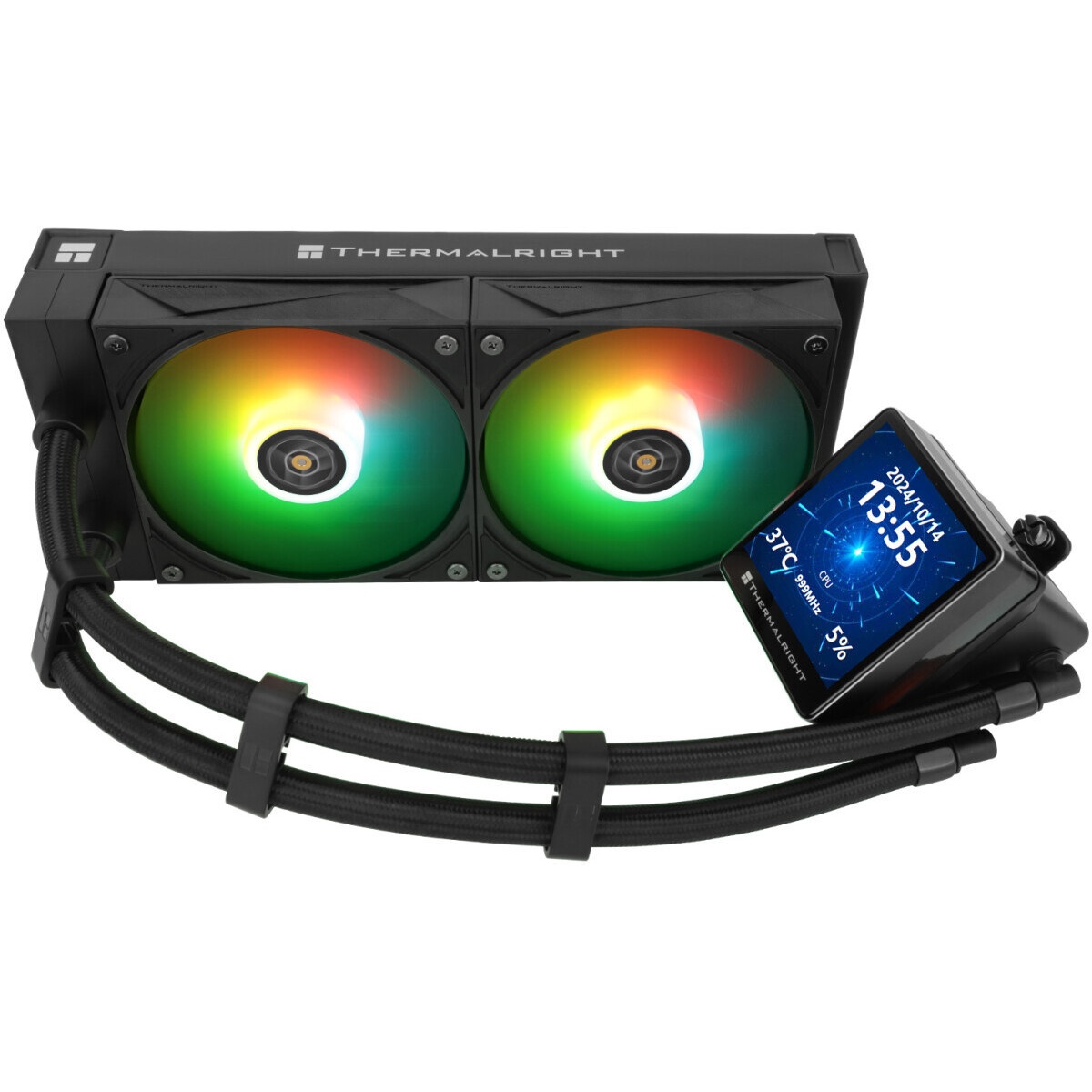 Водяное охлаждение для процессора Thermalright Grand Vision 240 (240mm, LED, Black, ARGB/ Fans: 2x12