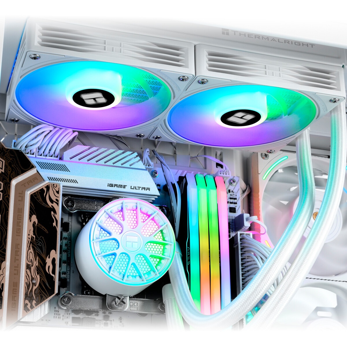 Водяное охлаждение для процессора Thermalright Grand Vision 240 (240mm, LED, Black, ARGB/ Fans: 2x12