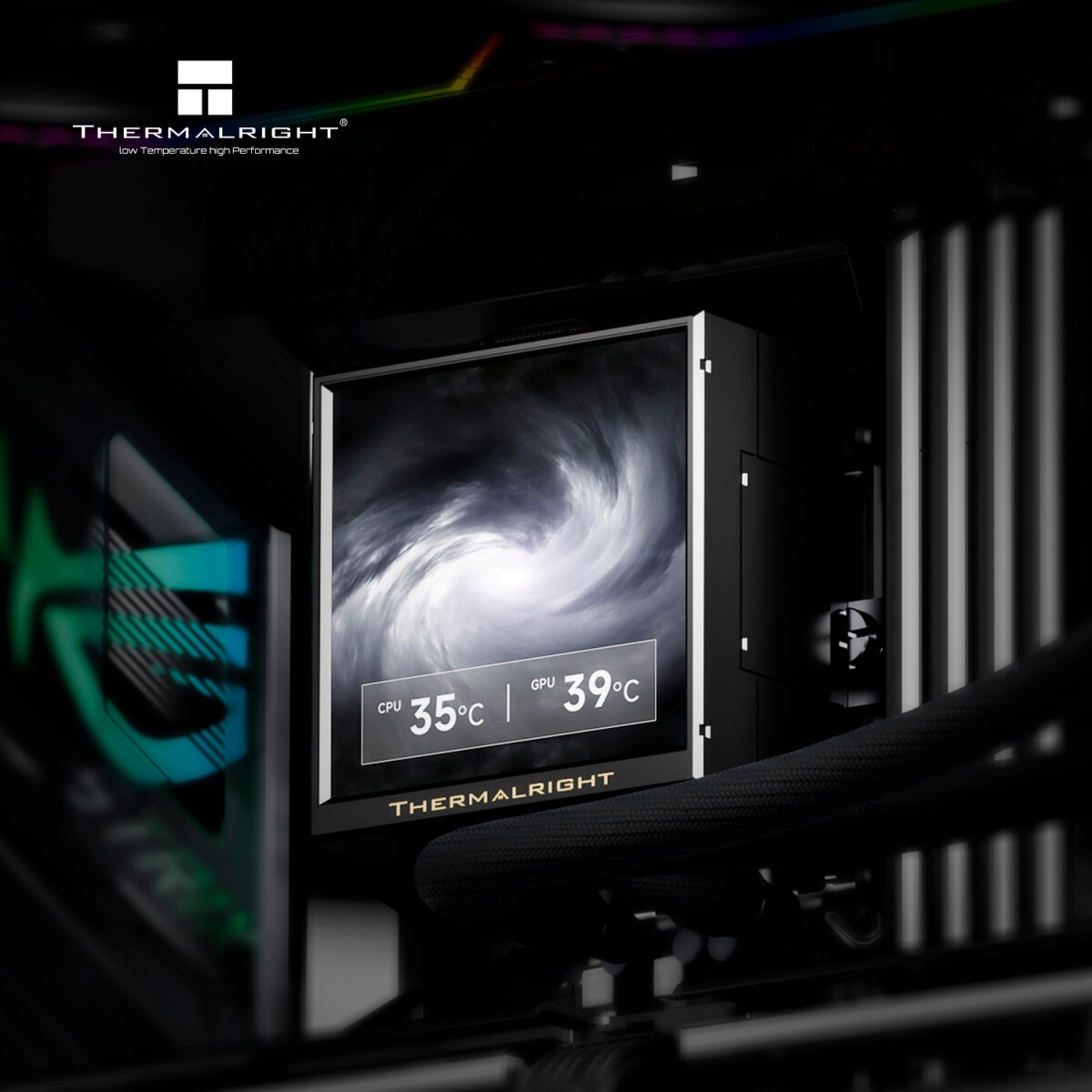 Водяное охлаждение для процессора Thermalright Grand Vision 240 (240mm, LED, Black, ARGB/ Fans: 2x12