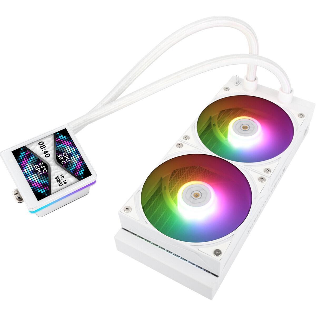 Водяное охлаждение для процессора Thermalright Grand Vision 240 (240mm, LED, White, ARGB/ Fans: 2x12