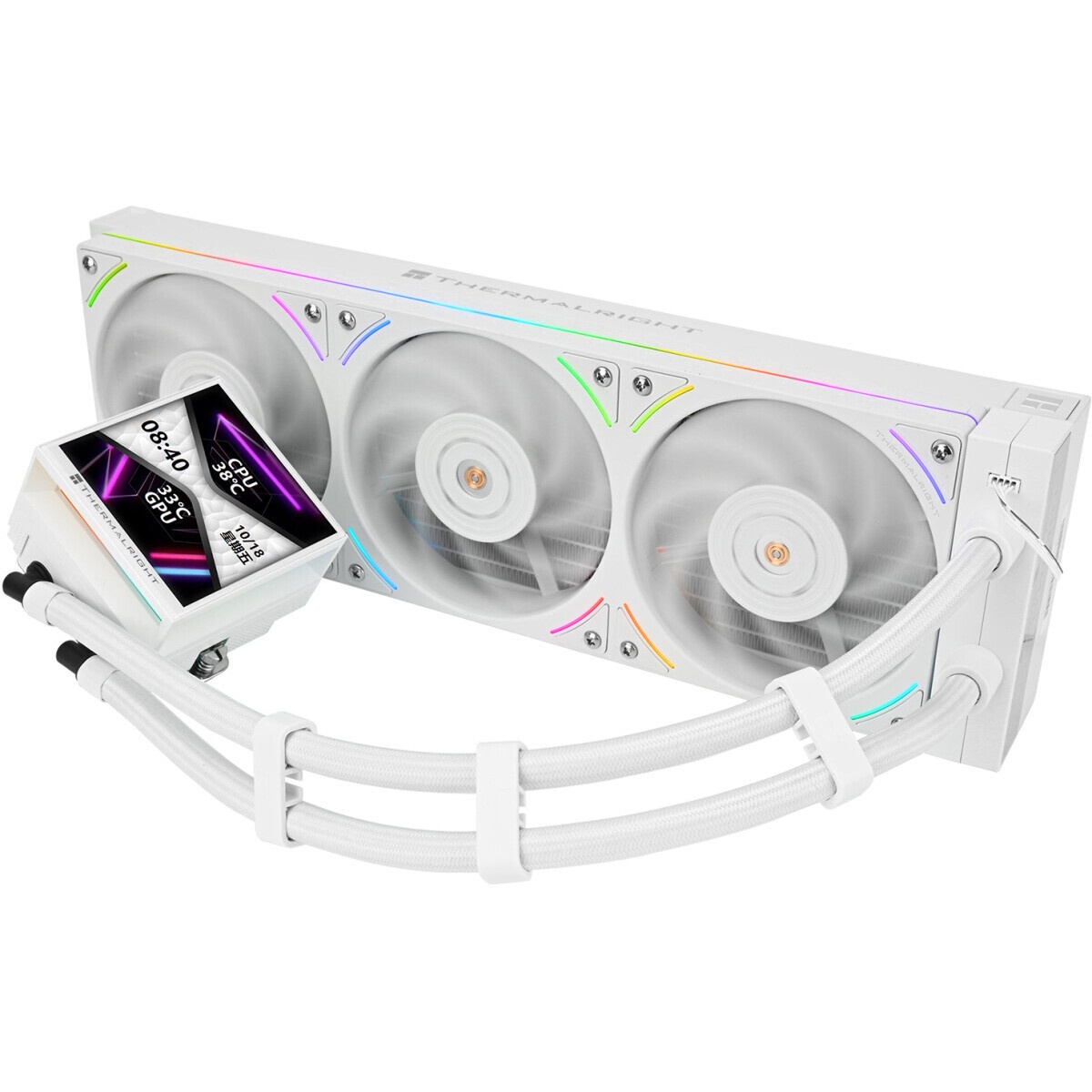 Водяное охлаждение для процессора Thermalright Rainbow Vision 360 Turbo (360mm, LED, Black, ARGB/ Fa