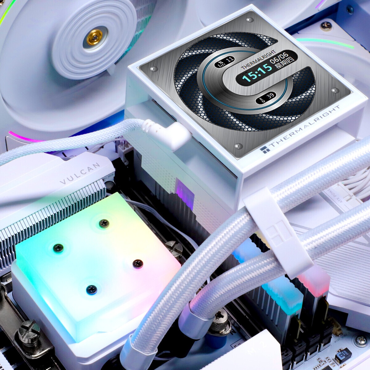 Водяное охлаждение для процессора Thermalright Rainbow Vision 360 Turbo (360mm, LED, White, ARGB/ Fa