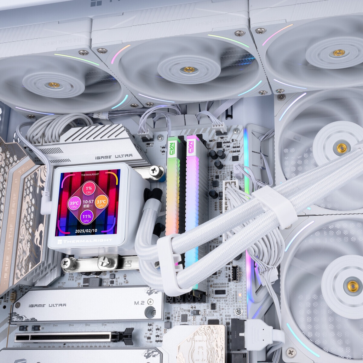 Водяное охлаждение для процессора Thermalright Wonder Vision 360 Turbo (360mm, LED, White, ARGB/ Fan