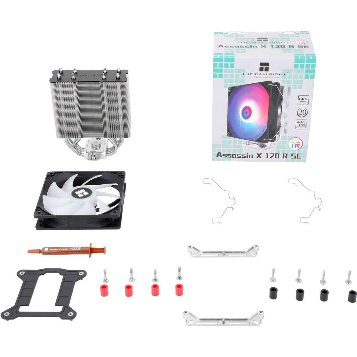 Кулер для процессора Thermalright Phantom Spirit 120 Vision EVO (4-pin PWM, LED, 160mm, Ni/CU, 7x6mm