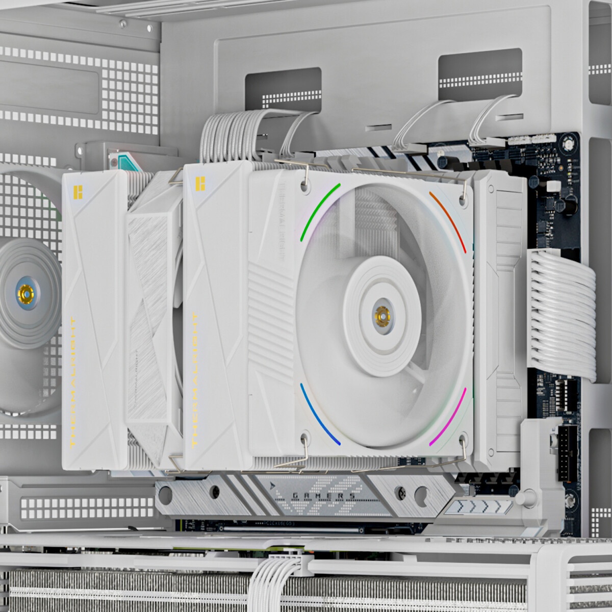 Кулер для процессора Thermalright Phantom Spirit 120 Vision EVO (4-pin PWM, LED, 160mm, Ni/CU, 7x6mm