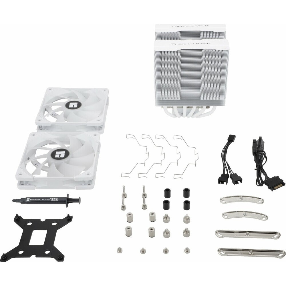 Кулер для процессора Thermalright Phantom Spirit 120 Vision SNOW (4-pin PWM, LED, 160mm, Ni/CU, 7x6m