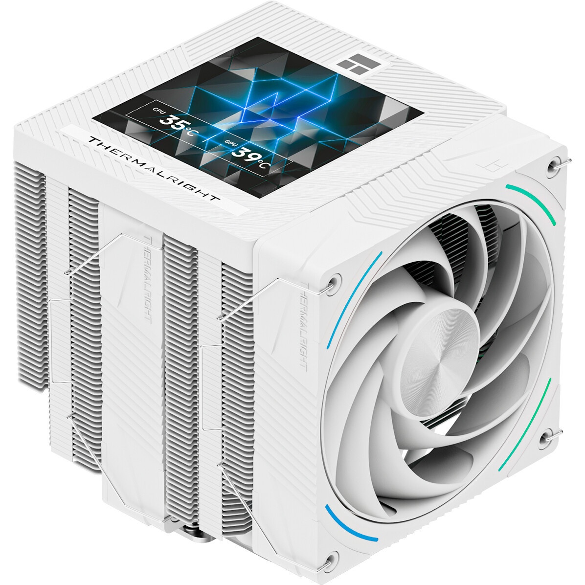 Кулер для процессора Thermalright Phantom Spirit 120 Vision SNOW (4-pin PWM, LED, 160mm, Ni/CU, 7x6m