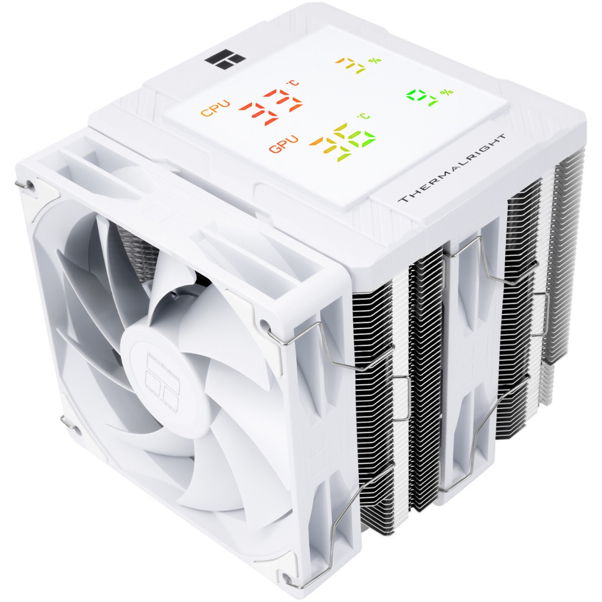 Кулер для процессора Thermalright Royal Knight 120 SE White (4-pin PWM, 155mm, Ni/Cu, 6x6mm, 2x120mm