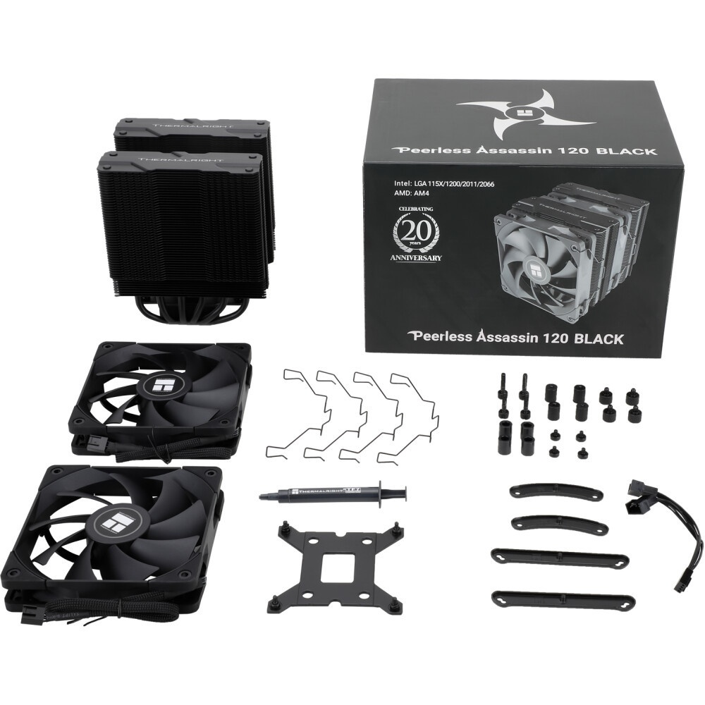 Кулер для процессора Thermalright Royal Knight 120 SE White (4-pin PWM, 155mm, Ni/Cu, 6x6mm, 2x120mm