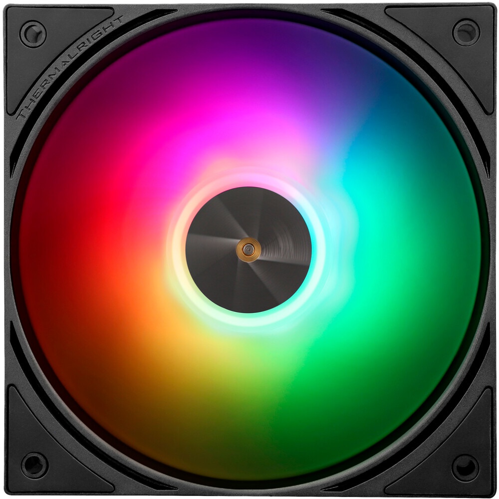 Кулер для корпуса Thermalright TL-M12QRW Reverse (124x120x25mm, 4-pin PWM, ARGB, 47.6CFM, 23.2dBA, 1