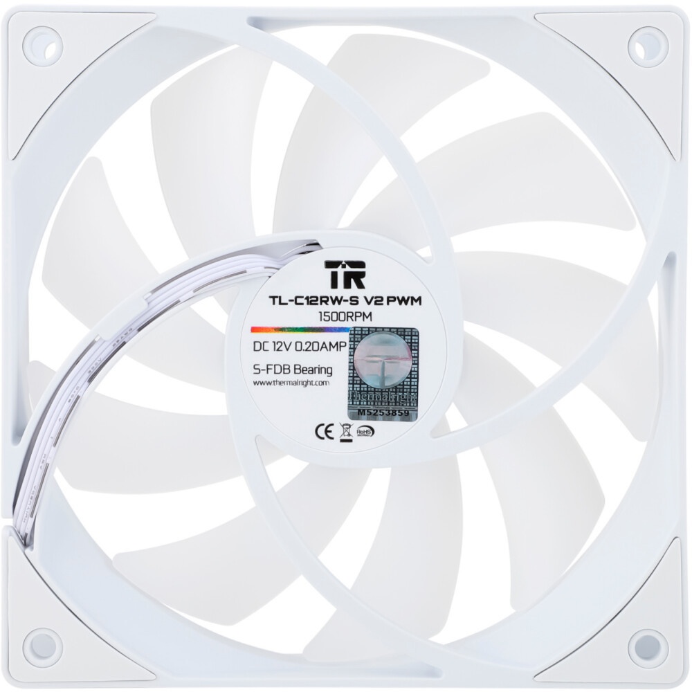 Кулер для корпуса Thermalright TL-C12RW-S V2 Reverse (120x120x25mm, 4-pin PWM, ARGB, 58CFM, 25.6dBA,