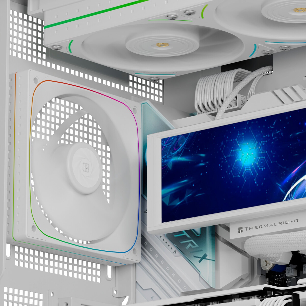 Кулер для корпуса Thermalright TL-C12RW-S V2 Reverse (120x120x25mm, 4-pin PWM, ARGB, 58CFM, 25.6dBA,