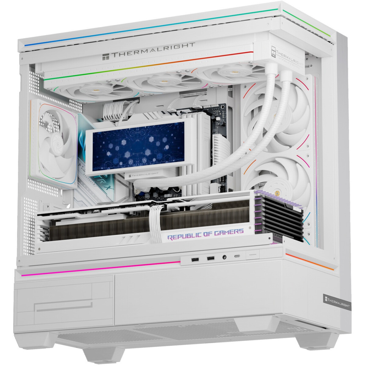 Кулер для корпуса Thermalright TL-C12RW-S V2 Reverse (120x120x25mm, 4-pin PWM, ARGB, 58CFM, 25.6dBA,