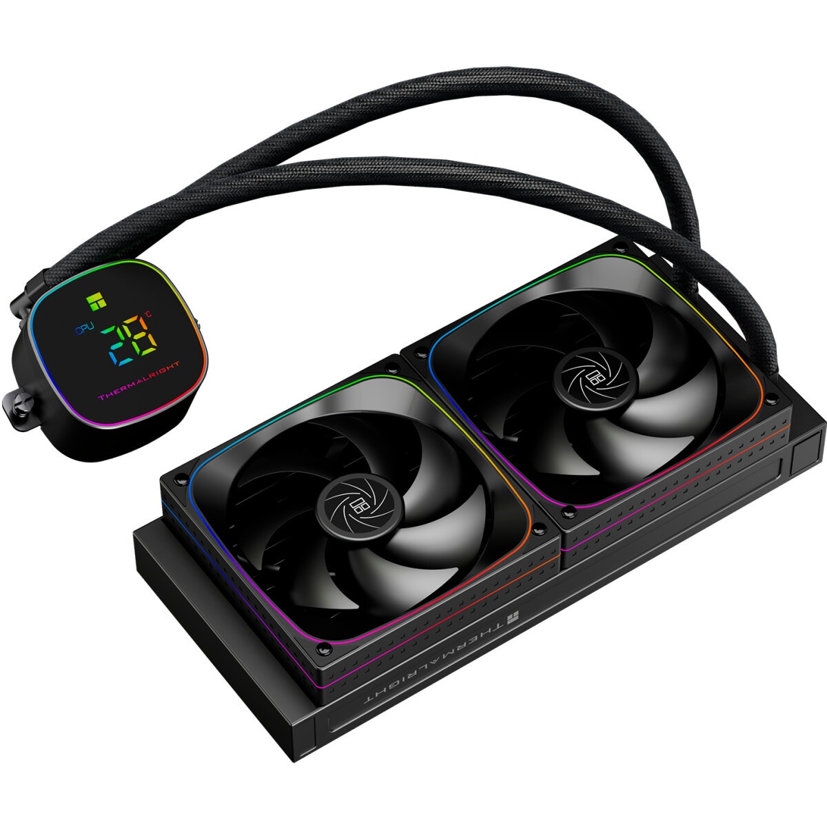 Система жидкостного охлаждения Thermalright Frozen Horizon 240 Digital (240mm, LED temp., Black, ARG