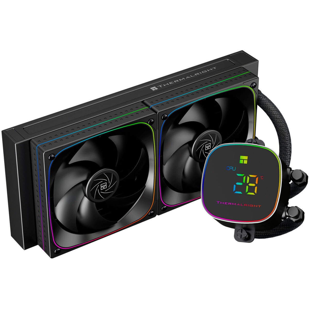 Система жидкостного охлаждения Thermalright Frozen Horizon 240 Digital (240mm, LED temp., White, ARG