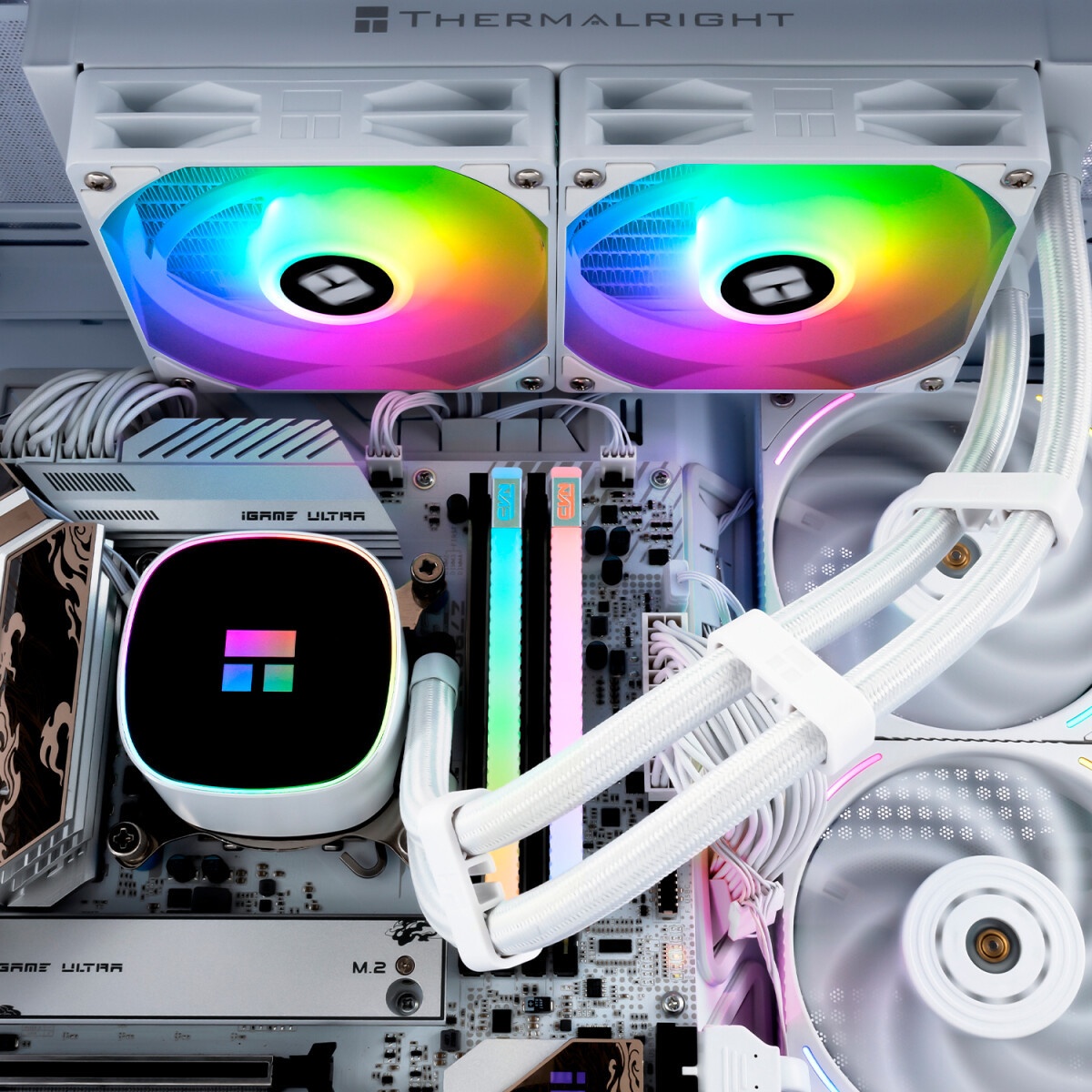 Система жидкостного охлаждения Thermalright Frozen Horizon 240 Digital (240mm, LED temp., White, ARG