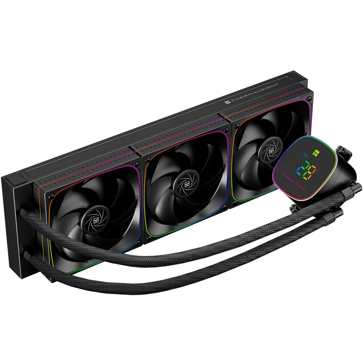 Система жидкостного охлаждения Thermalright Frozen Horizon 360 Digital (360mm, LED temp., Black, ARG