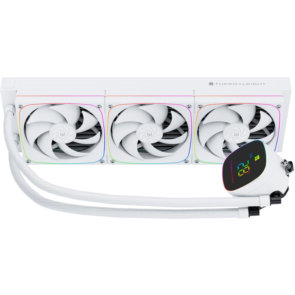 Система жидкостного охлаждения Thermalright Frozen Horizon 360 Digital (360mm, LED temp., White, ARG