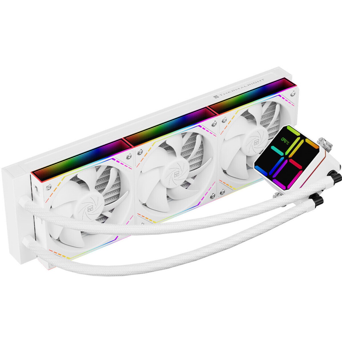 Система жидкостного охлаждения Thermalright Frozen Horizon 360 Digital (360mm, LED temp., White, ARG