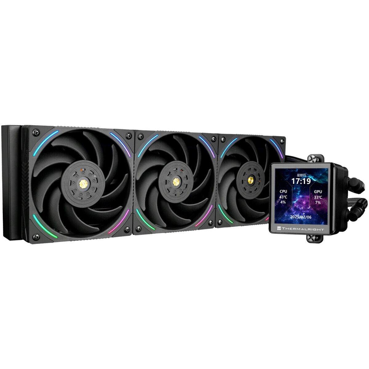 Система жидкостного охлаждения Thermalright Frozen Vision 360 V2 (360mm, LED, Black, ARGB/ Fans: 3x1