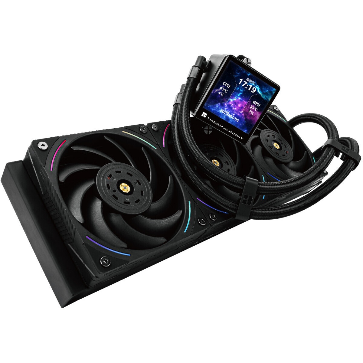Система жидкостного охлаждения Thermalright Frozen Vision 360 V2 (360mm, LED, Black, ARGB/ Fans: 3x1