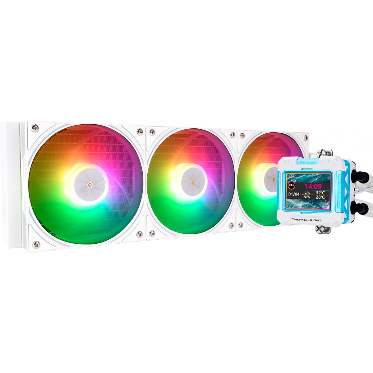 Система жидкостного охлаждения Thermalright Frozen Vision 360 V2 (360mm, LED, Black, ARGB/ Fans: 3x1